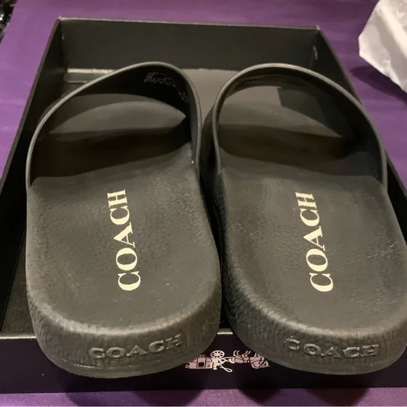 NIB Coach Ulla Rubber Slides - Picture 2 of 4